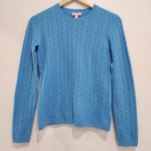 Lilly Pulitzer Women's Blue Pullover Cashmere Sweater Size Small